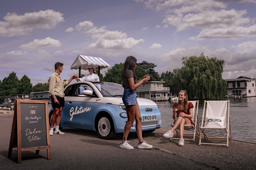 Fiat 500e Gelateria παγωτατζίδικο