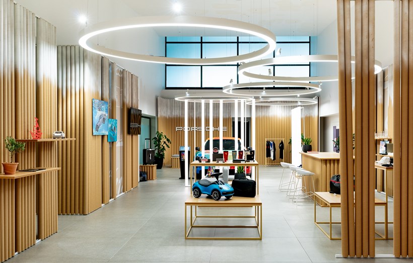 Porsche Golden Hall pop-up store
