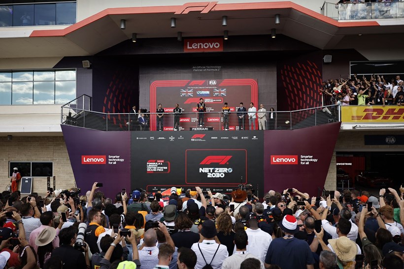 F1 Grand Prix ΗΠΑ Verstappen Αποδοκιμασίες
