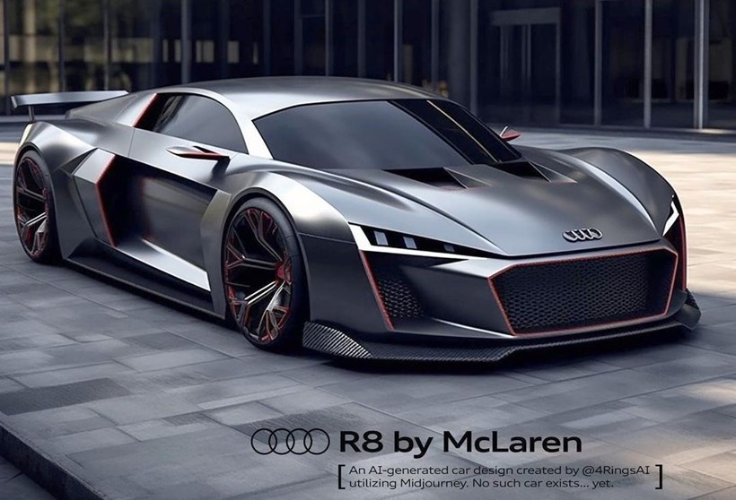 Audi R8 McLaren AI Image 4rings