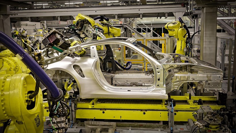 Porsche γραμμή παραγωγής