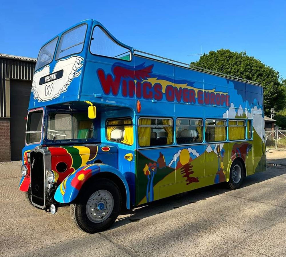 Paul McCartney Bristol Magic Bus Wings on Tour