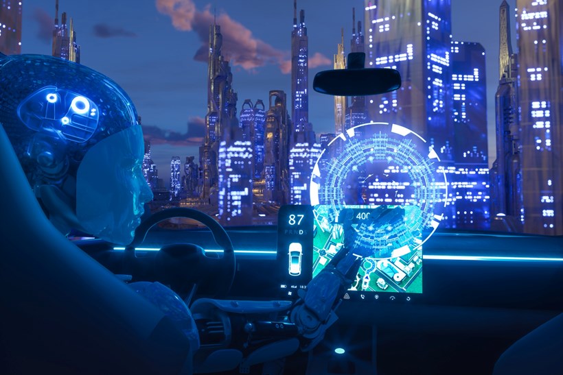 Robot AI σε αυτόνομο όχημα