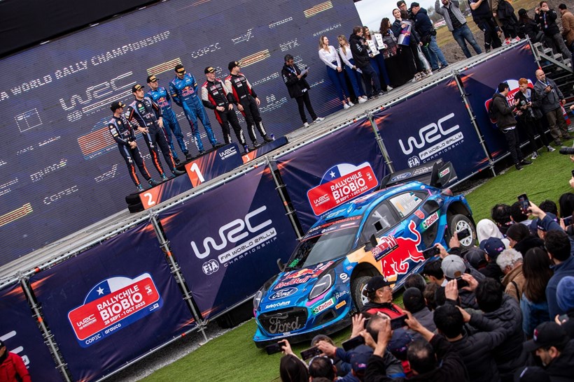 WRC Ράλι Χιλής βάθρο