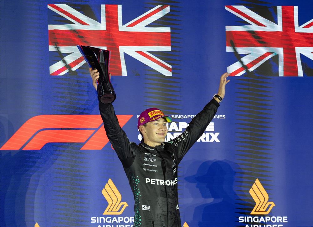 George Russell F1 GP Σιγκαπούρης Carmen Mundt