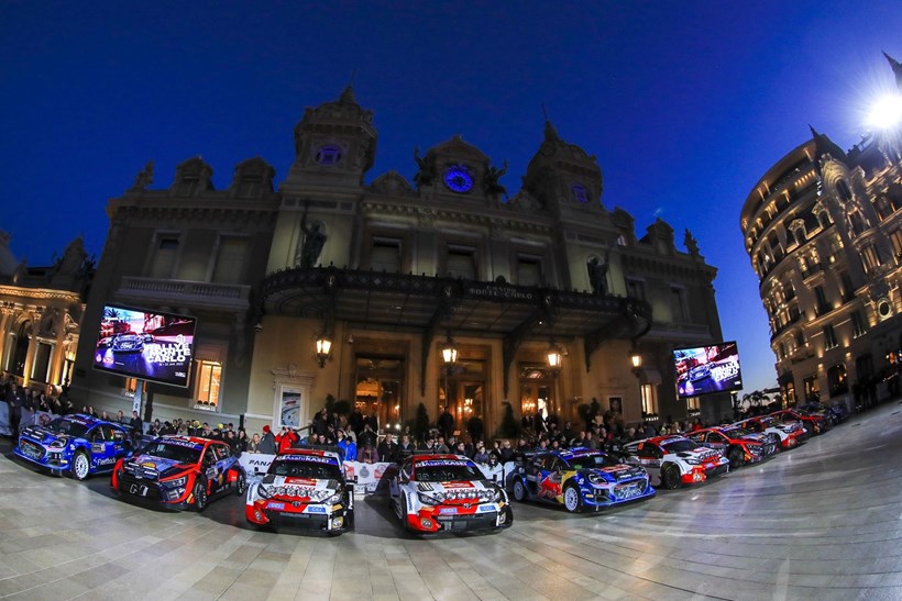 WRC Monte Carlo Rally Start
