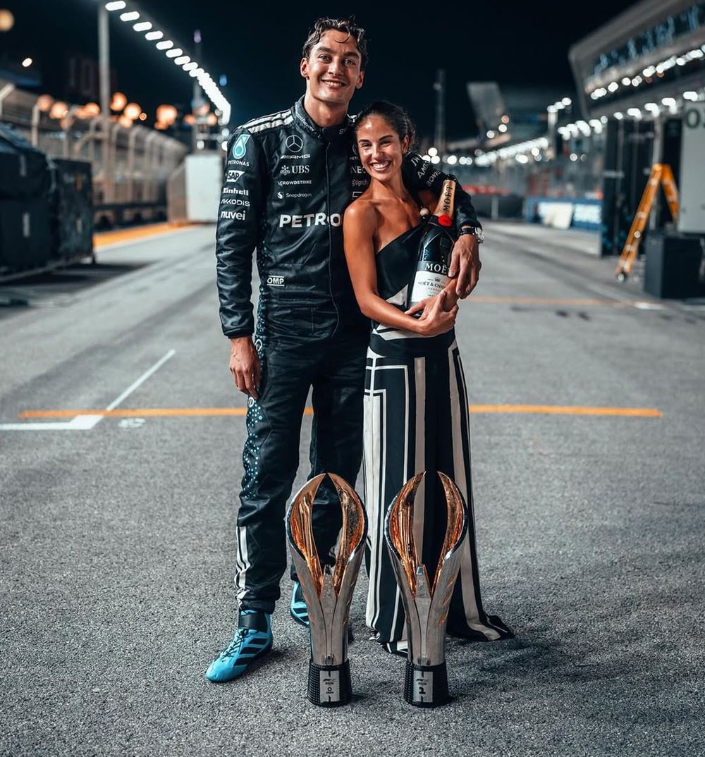 George Russell F1 GP Σιγκαπούρης Carmen Mundt