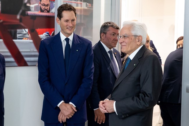 Ferrari e-building Maranello εργοστάσιο ηλεκτρικών hypercars John Elkann Sergio Matarella