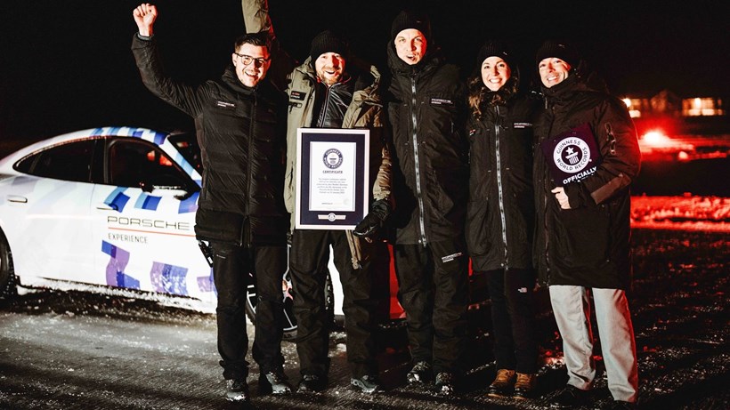 Porsche Taycan Drift Record