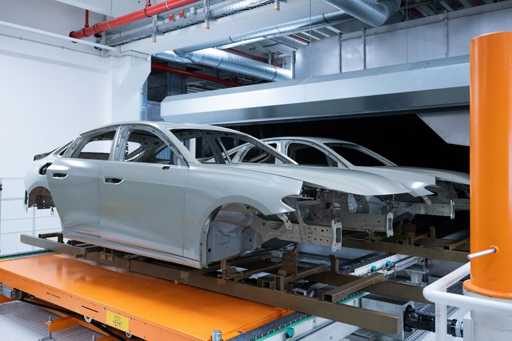 Audi A5 γραμμή παραγωγής στο εργοστάσιο του Neckarsulm