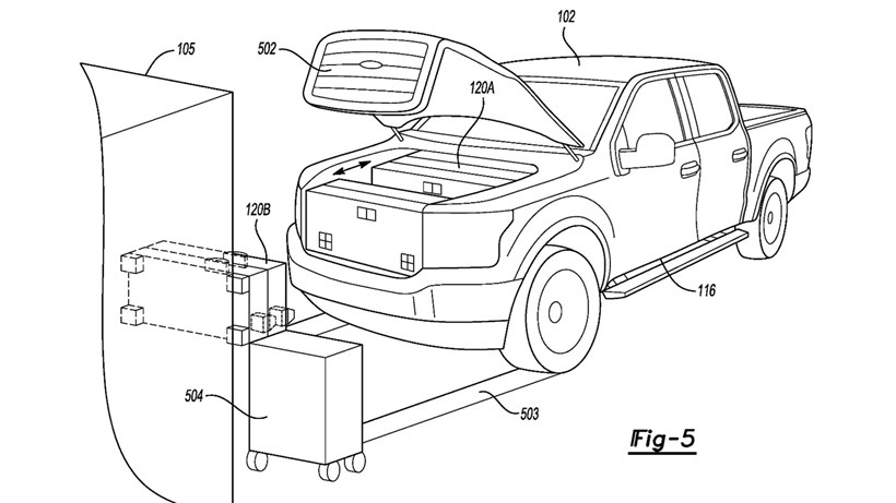 Ford frunk screen patent