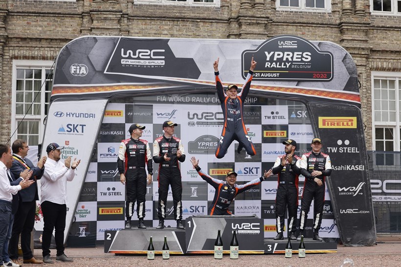 WRC Rally Ypres 2022 Podium