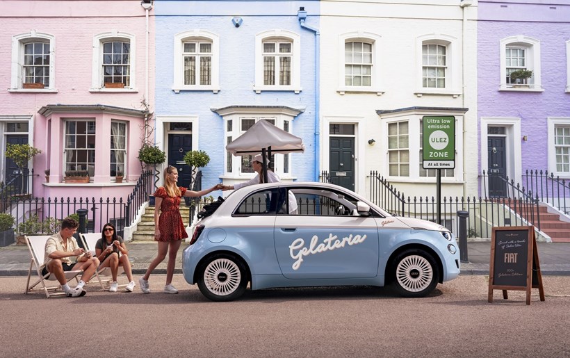 Fiat 500e Gelateria παγωτατζίδικο