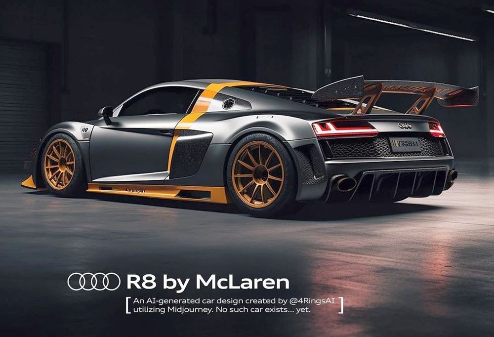 Audi R8 McLaren AI Image 4rings