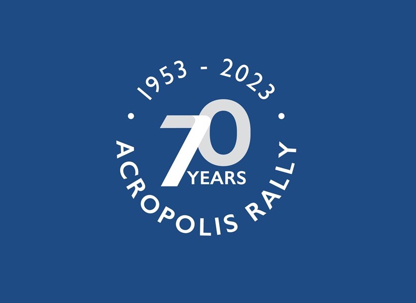 Acropolis Rally 70 Years Logo
