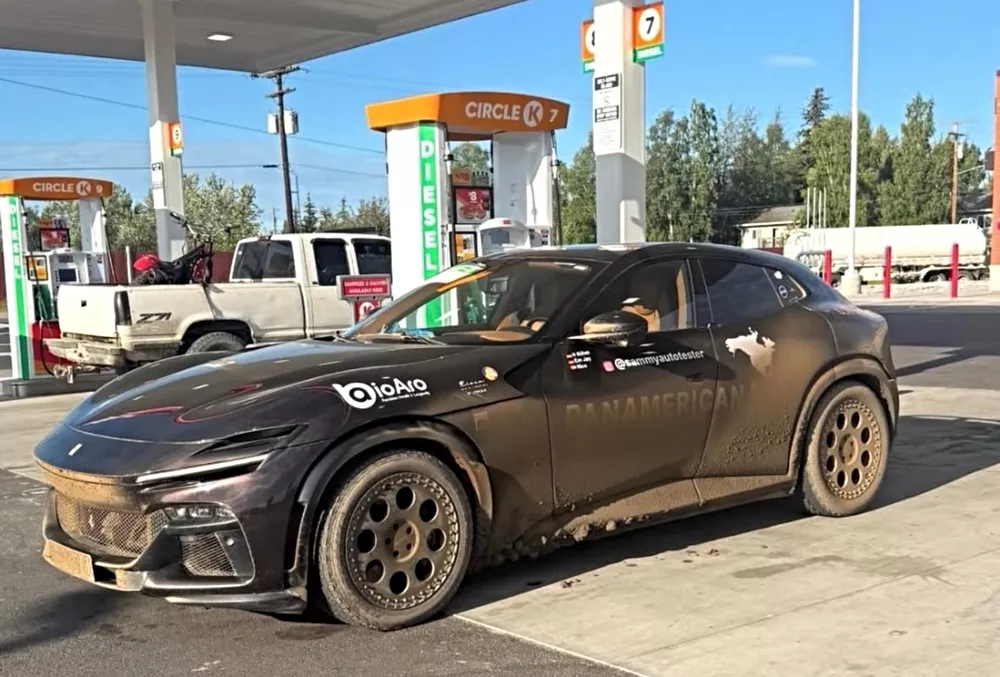 Ferrari Purosangue διάσχιση Panamericana