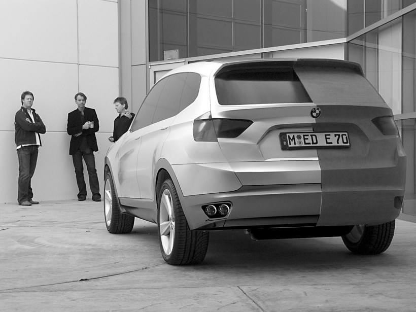 Σχεδιασμός αμαξώματος BMW X3 στο studio της Designworks