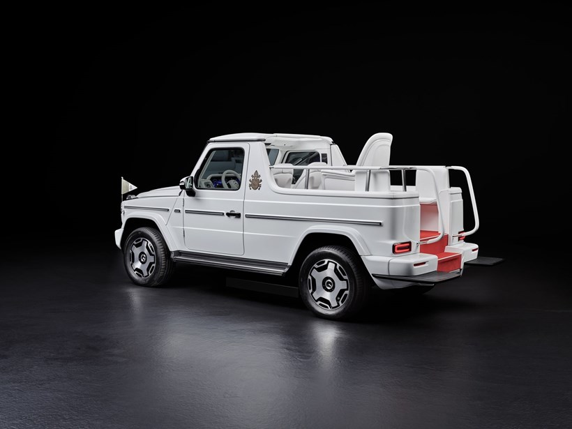 Mercedes G580 ηλεκτρικό αυτοκίνητο του Πάπα