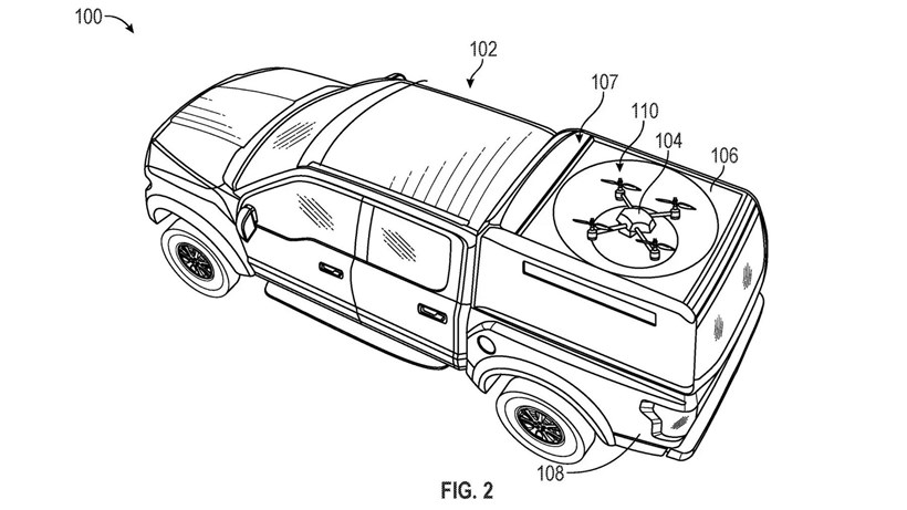 Πατέντες Ford για συνεργασία drones και αυτοκινήτων