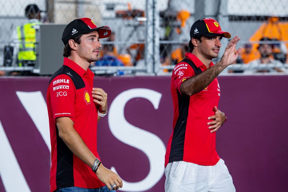 Ferrari AI Yearbook 90s Leclerc Sainz