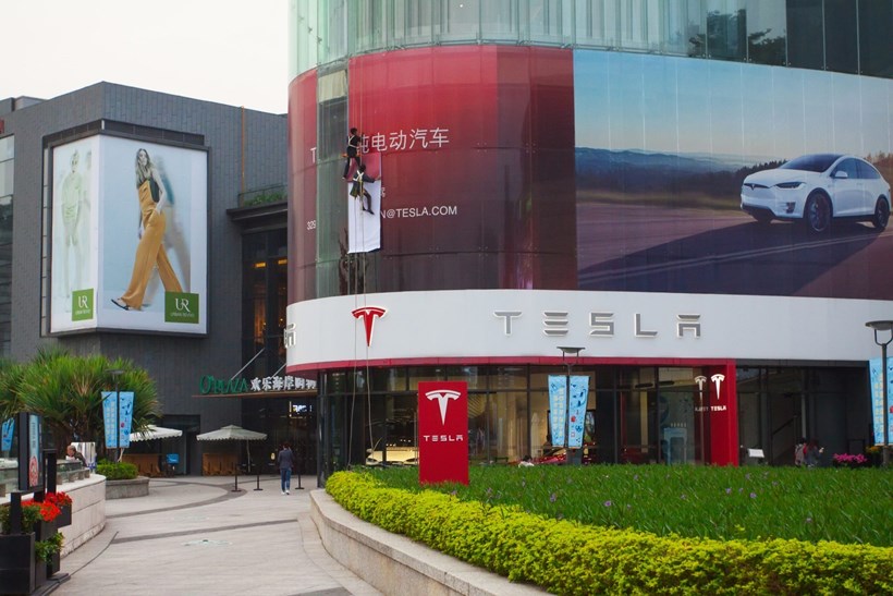 Tesla showroom China