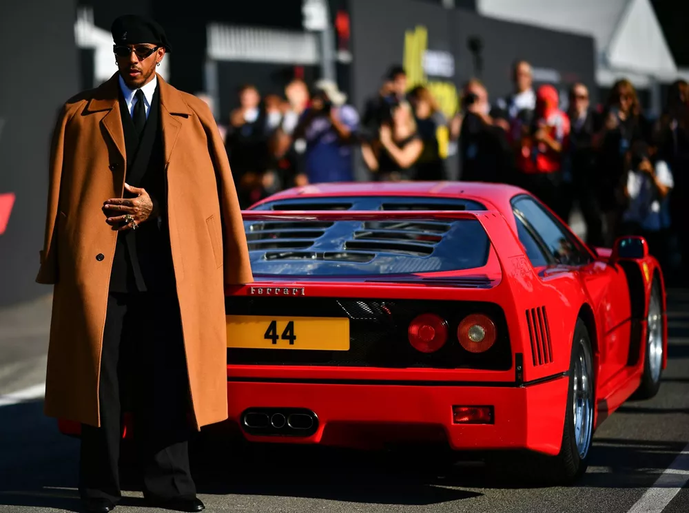 Lewis Hamilton Monza Ferrari F40