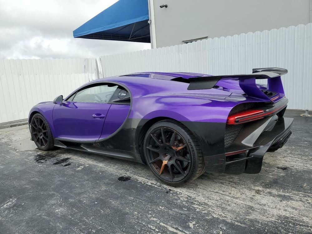 Bugatti Chiron crash