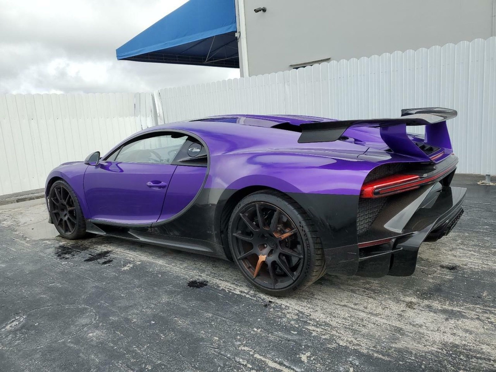 Bugatti Chiron crash