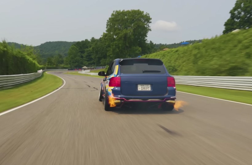 Porsche Cayenne SUV Drift
