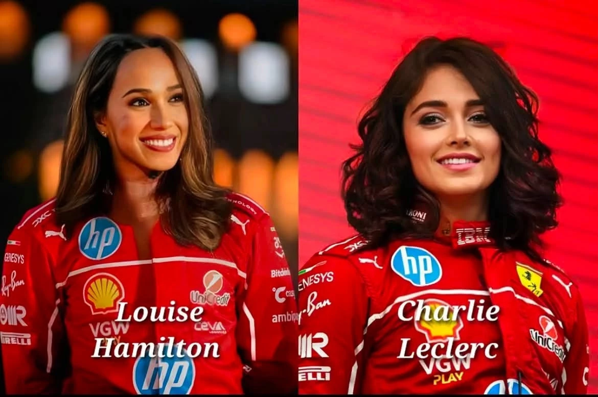 Lewis Hamilton και Charles Leclerc ως γυναίκες