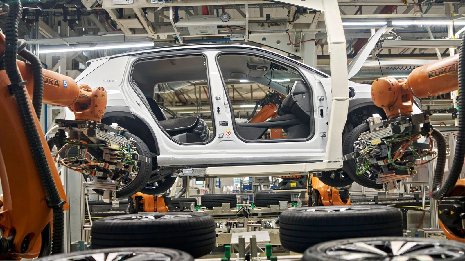 Skoda Epiq γραμμή παραγωγής εργοστάσιο Ναβάρα Ισπανία