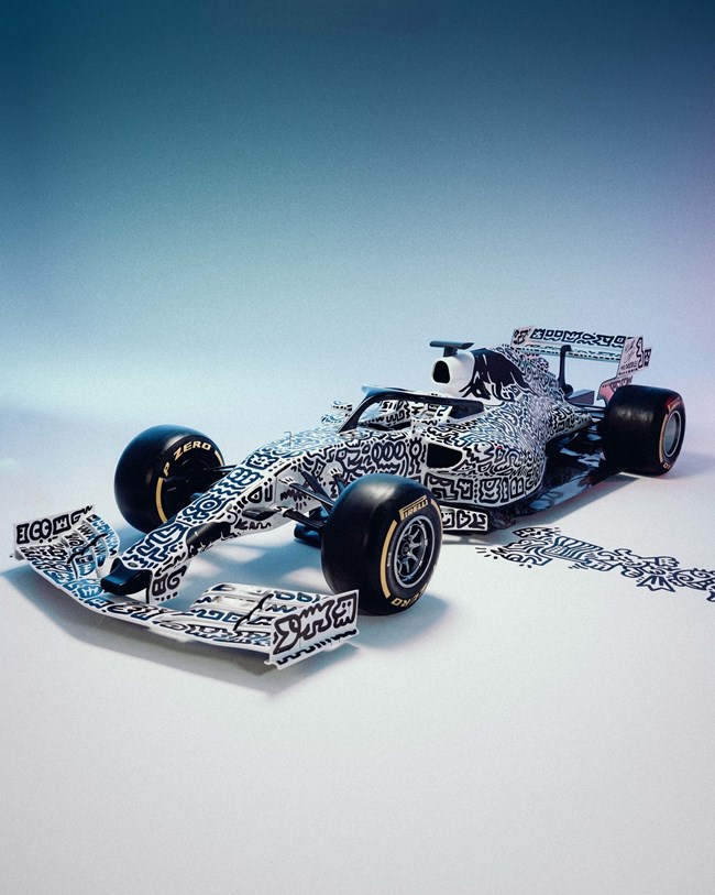 Red Bull Doodle Car