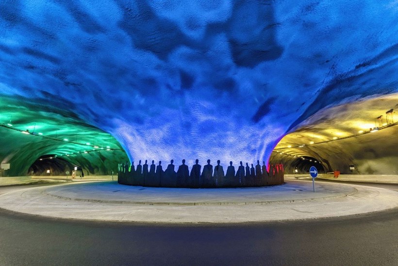 Faroe Islands Eysturoy Tunnel