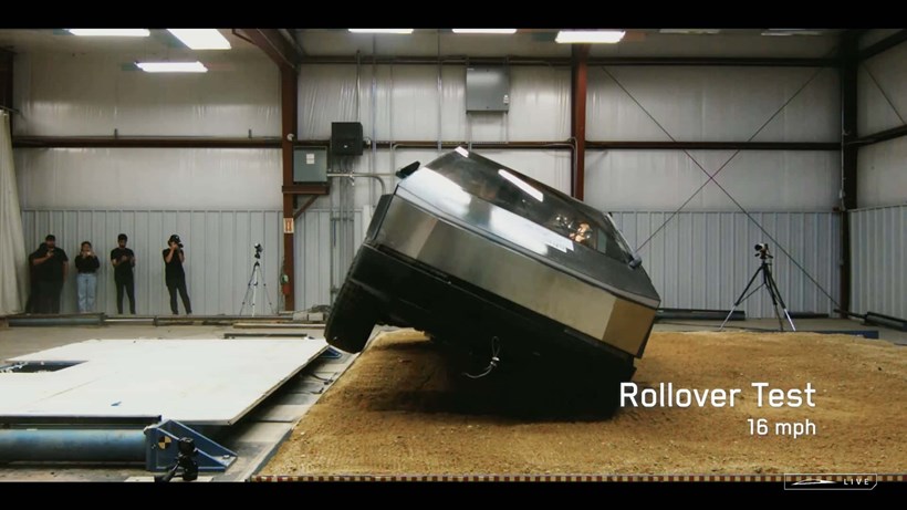 Tesla Cybertruck crash test