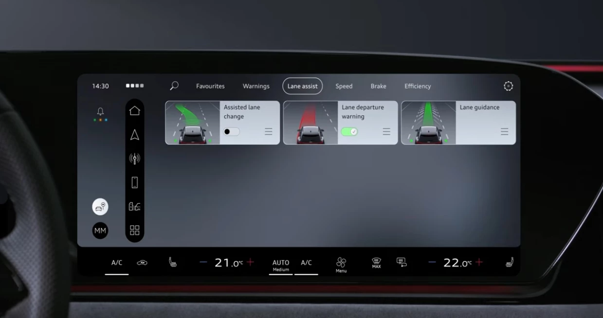 αυτόματη αλλαγής λωρίδας σε Audi