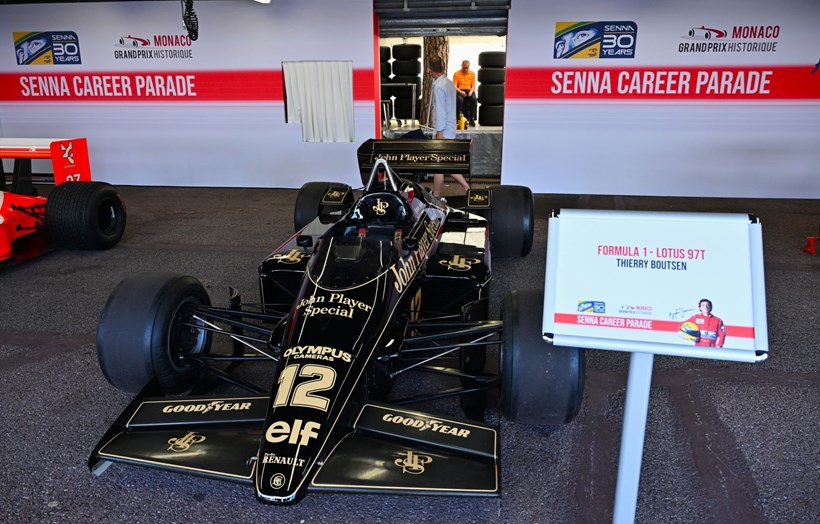 Ayrton Senna παρέλαση Monaco Grand Prix ιστορικών μονοθεσίων