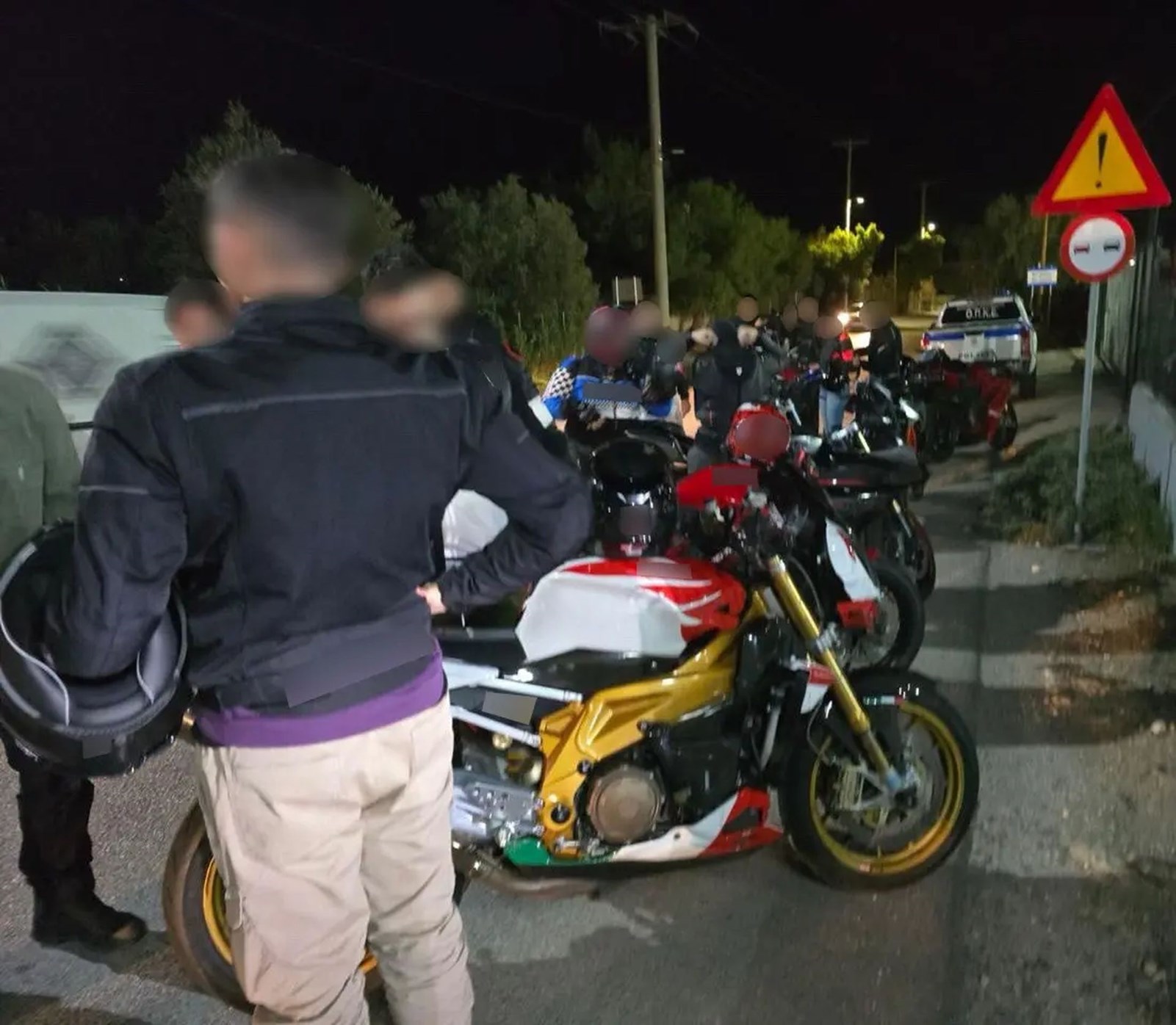 Κόντρες μοτοσυκλετών Μέγαρα Τροχαία Συλλήψεις