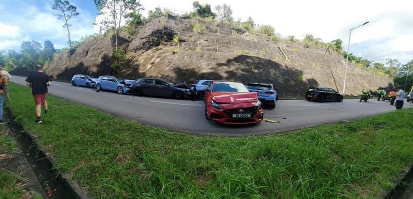 Hyundai i30 N accident