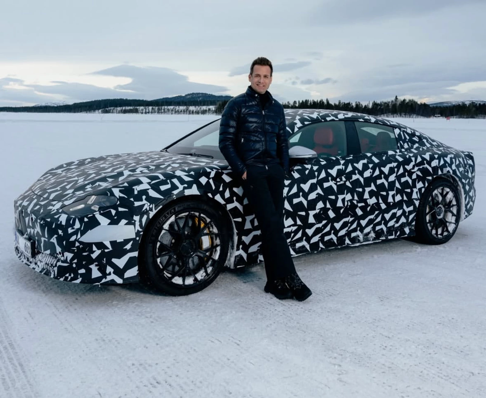 Gabriel Macht Mercedes-AMG GT 4-Door Coupe