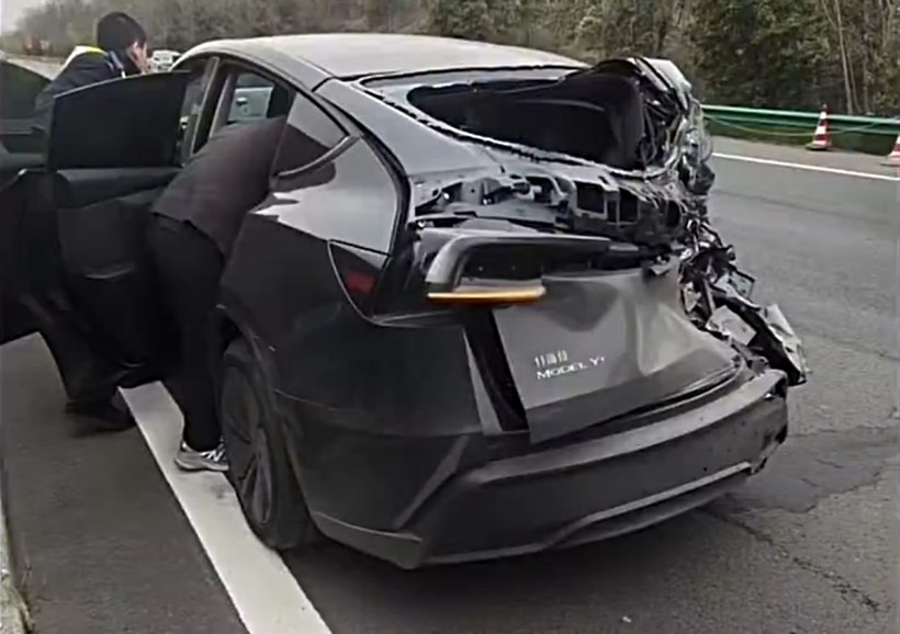 Tesla Model Y accident