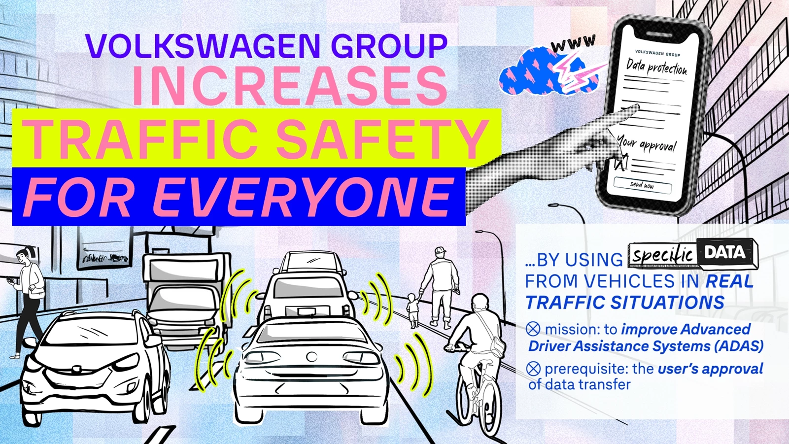 Volkswagen traffic safety for everyone infographic