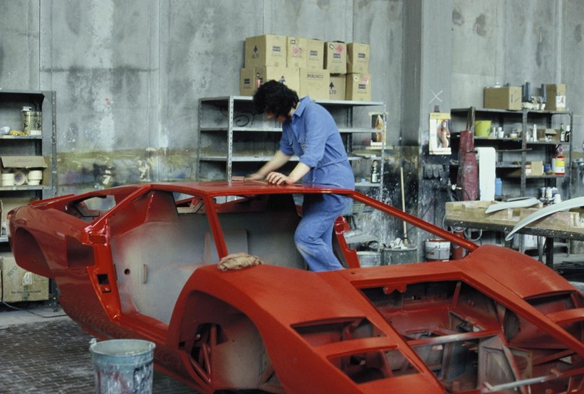 Lamborghini Countach γραμμη παραγωγής