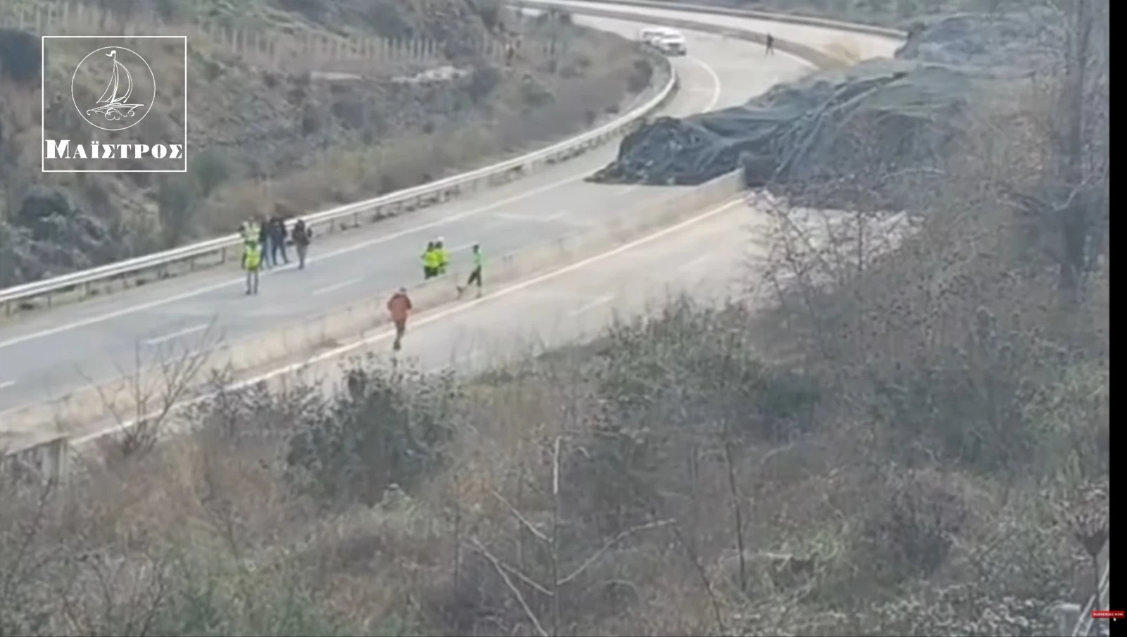 Ιονία Οδός κατολίσθηση