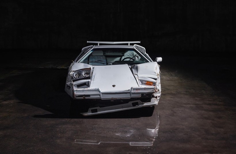 Lamborghini Countach Λύκος της Wall Street τρακαρισμένη