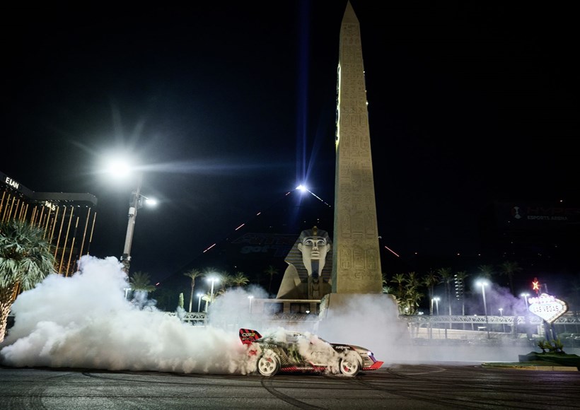Ken Block ELECTRIKHANA Las Vegas Audi S1 HOONITRON