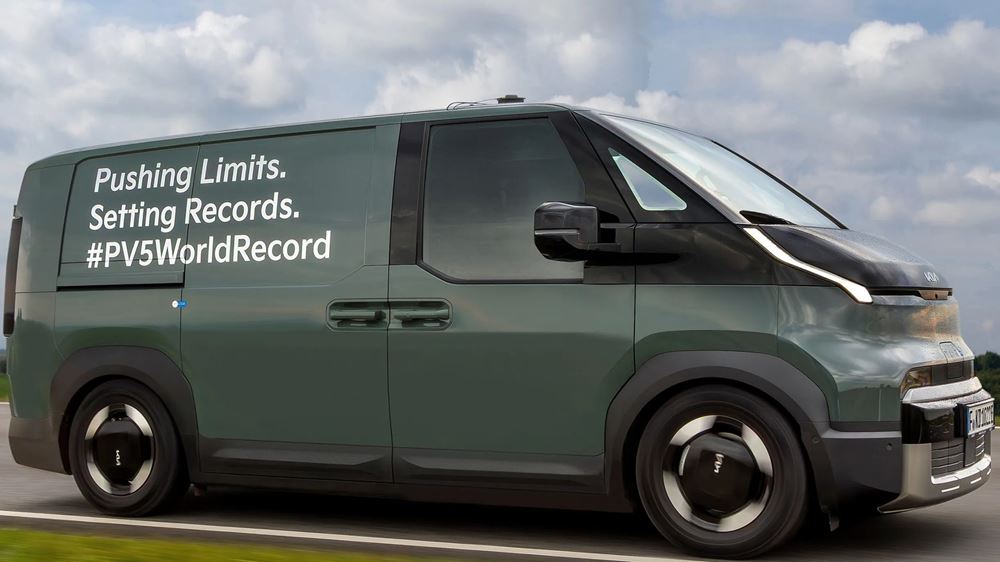 Kia PV5 Cargo Guinness record