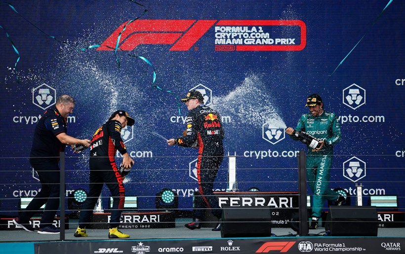 F1 GP Μαϊάμι Podium βαθρο