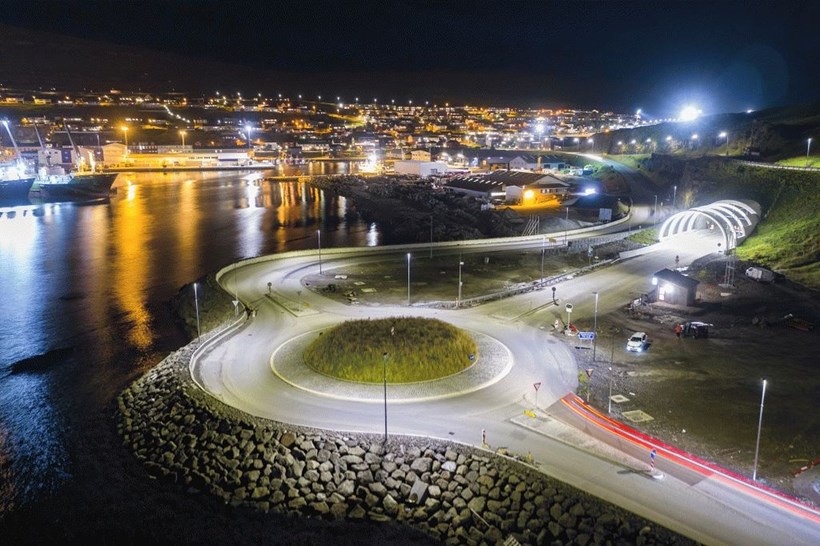 Faroe Islands Eysturoy Tunnel