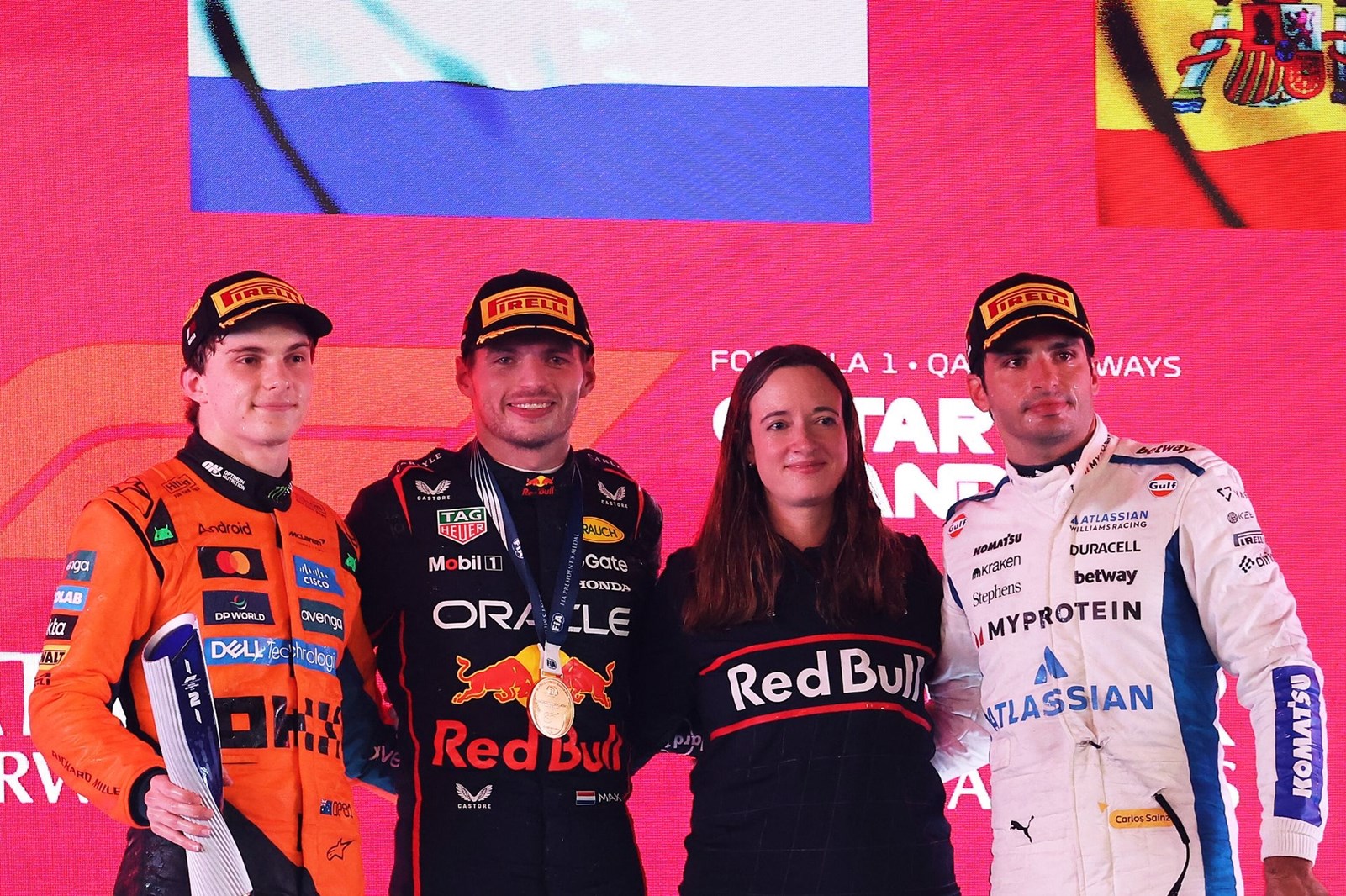 F1 GP Κατάρ Max Verstappen Hannah Schmitz