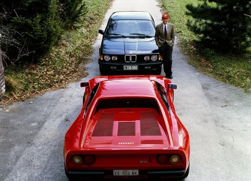 Niki Lauda Ferrari 288 GTO &amp;amp; BMW 6 Coupe